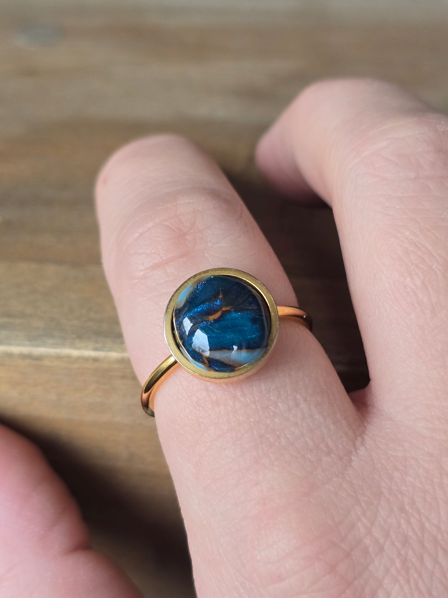 Turquoise Gold Ring Style 2