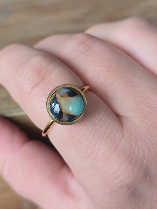 Turquoise Gold Ring Style 3