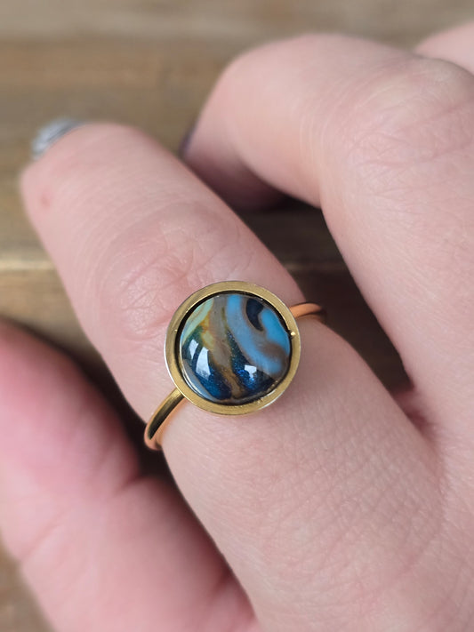 Turquoise Gold Ring Style 4