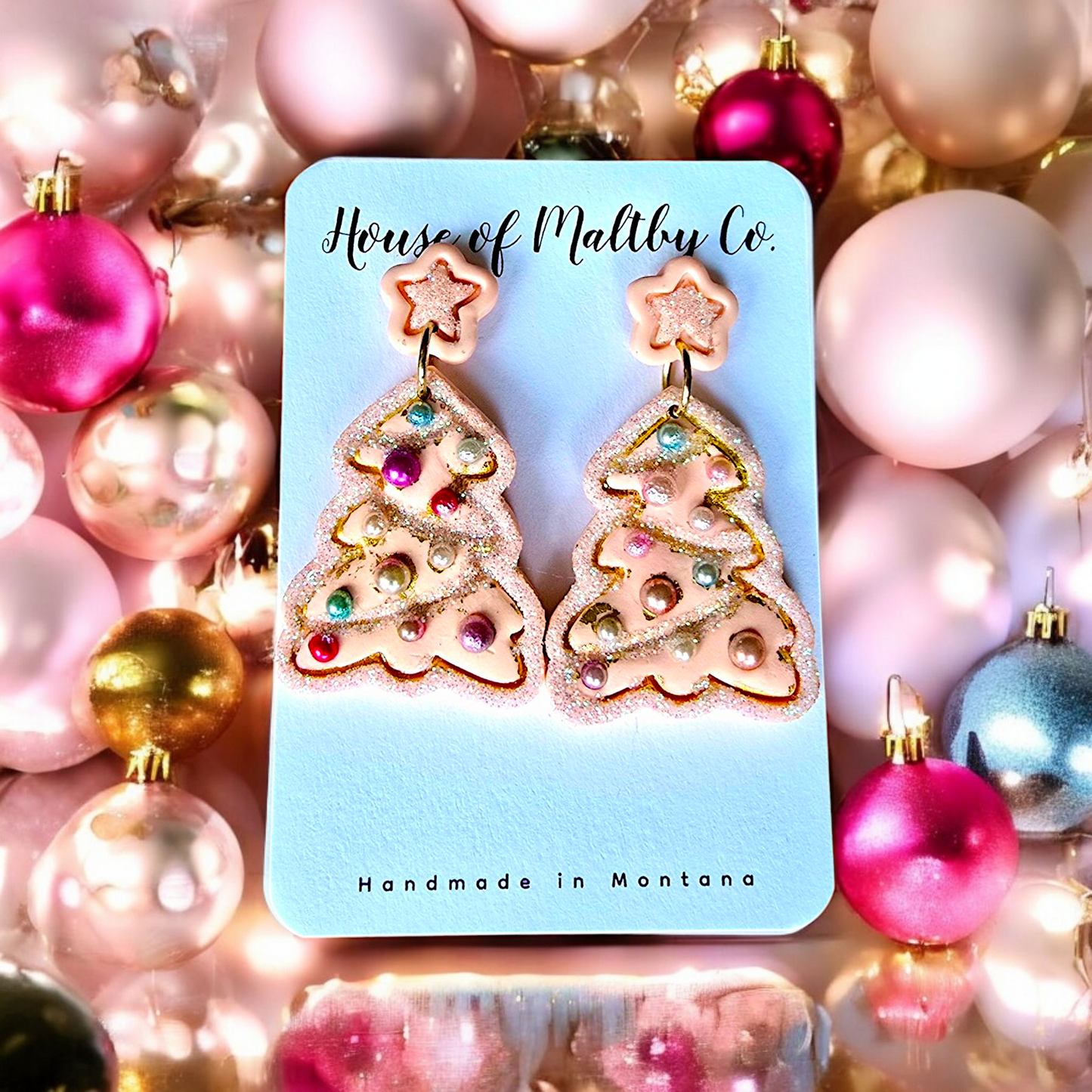 Vintage Pink Christmas Trees