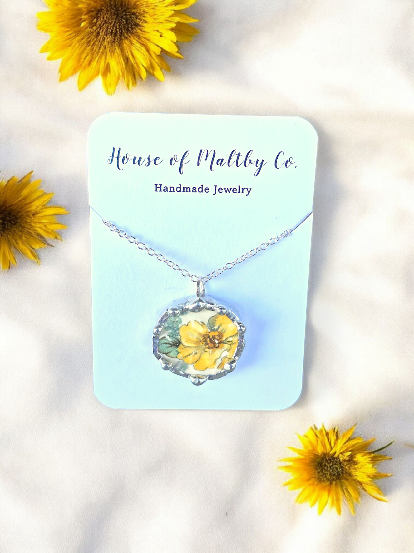 Circular Yellow Flower