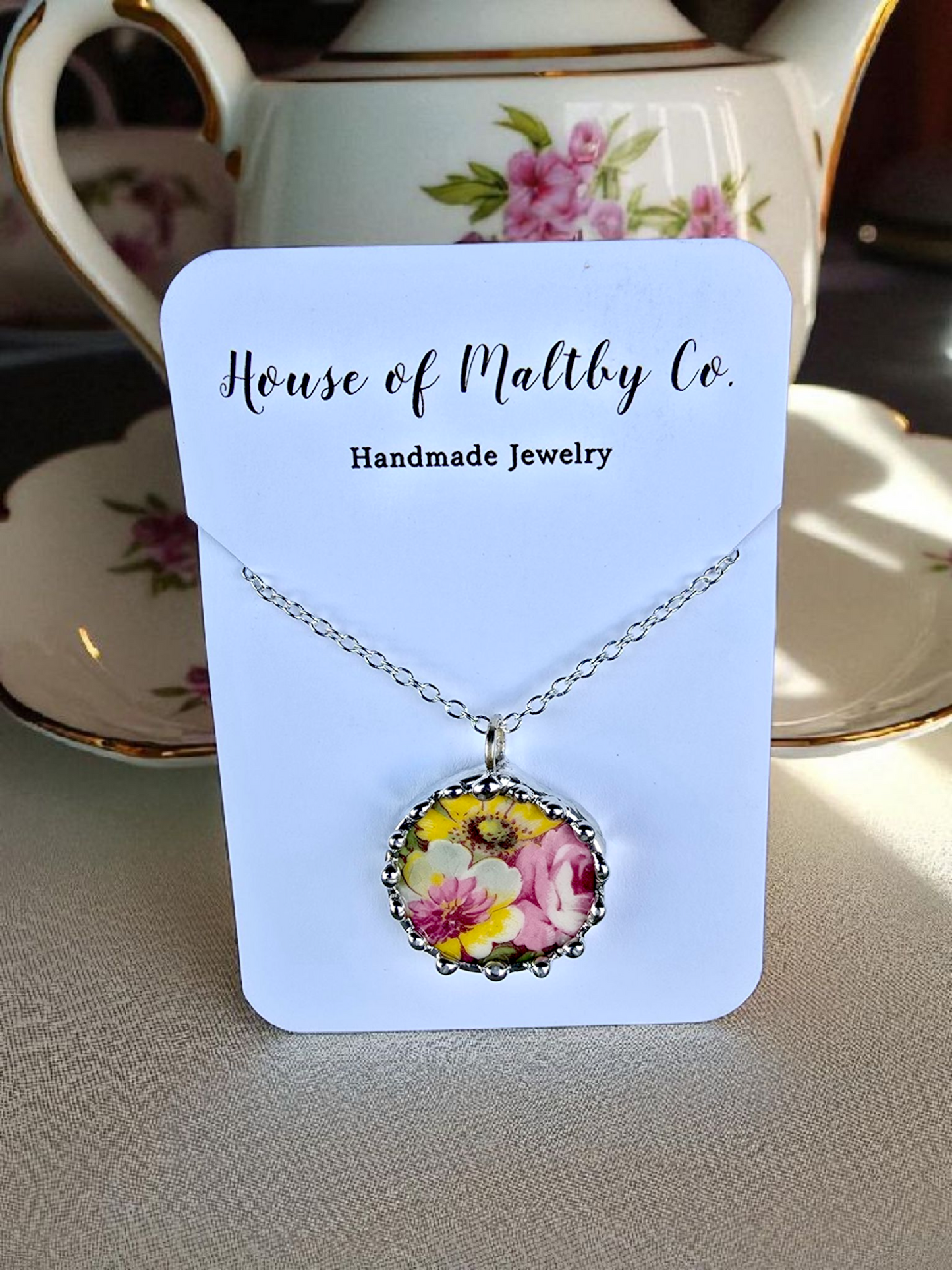 Multi-Colored Floral Necklace