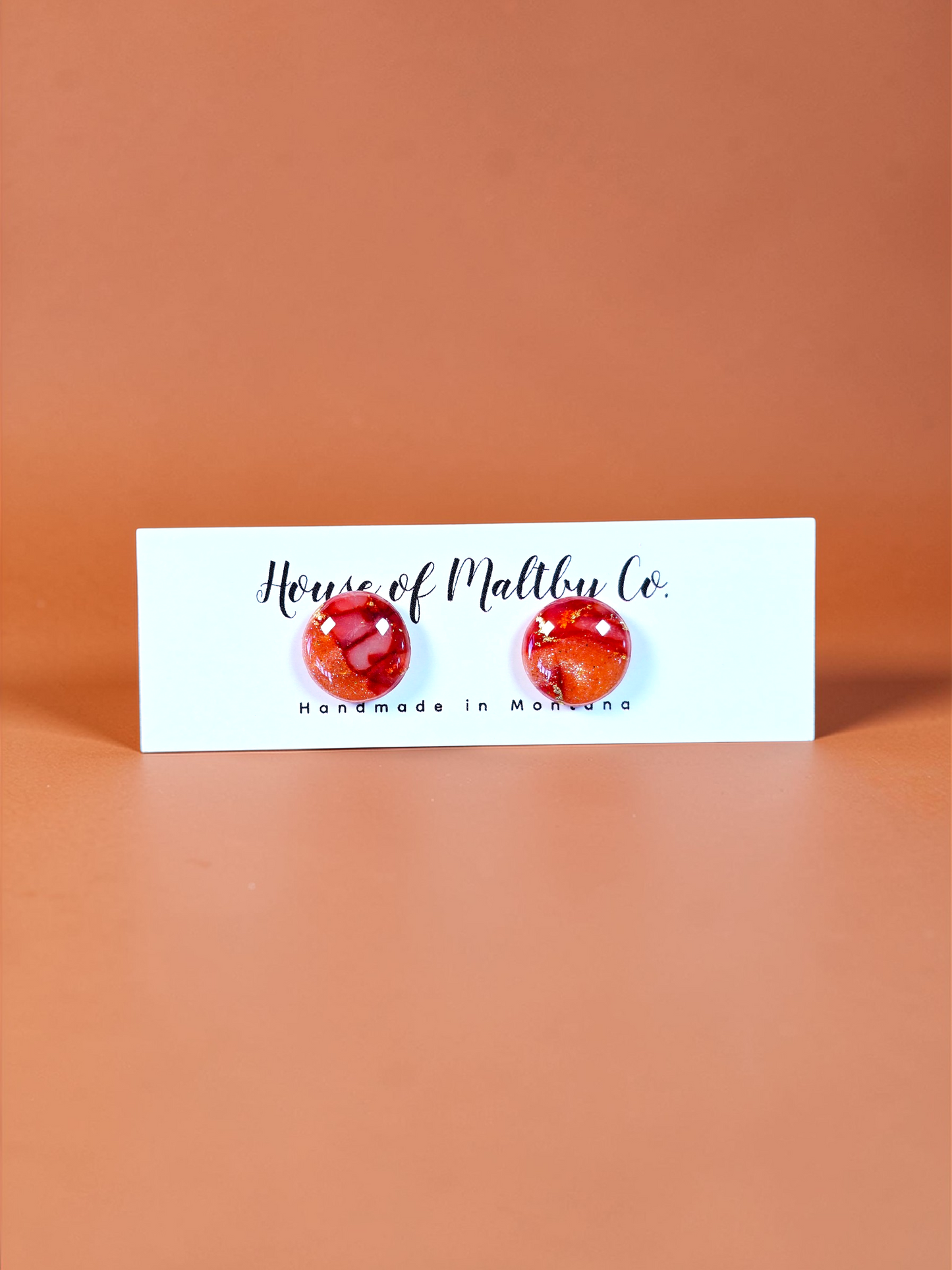 Faux Sunstone Studs