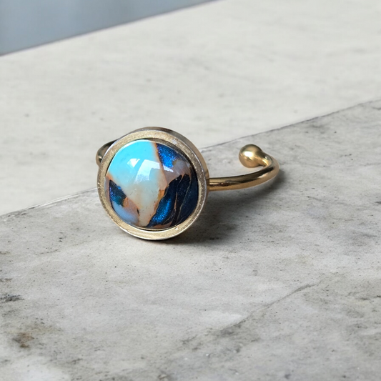 Turquoise Gold Ring Style 3