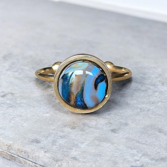 Turquoise Gold Ring Style 4