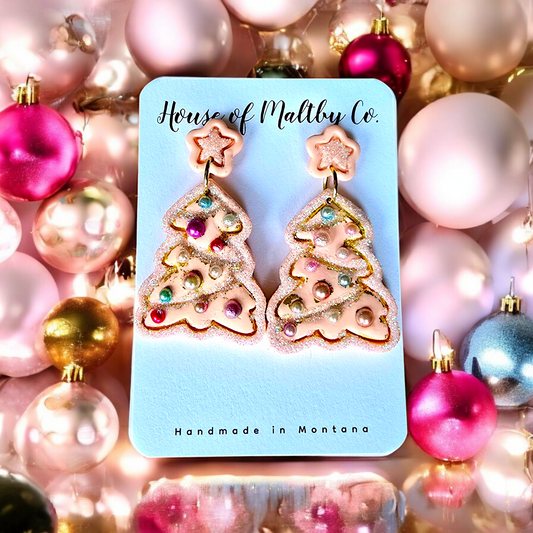 Vintage Pink Christmas Trees
