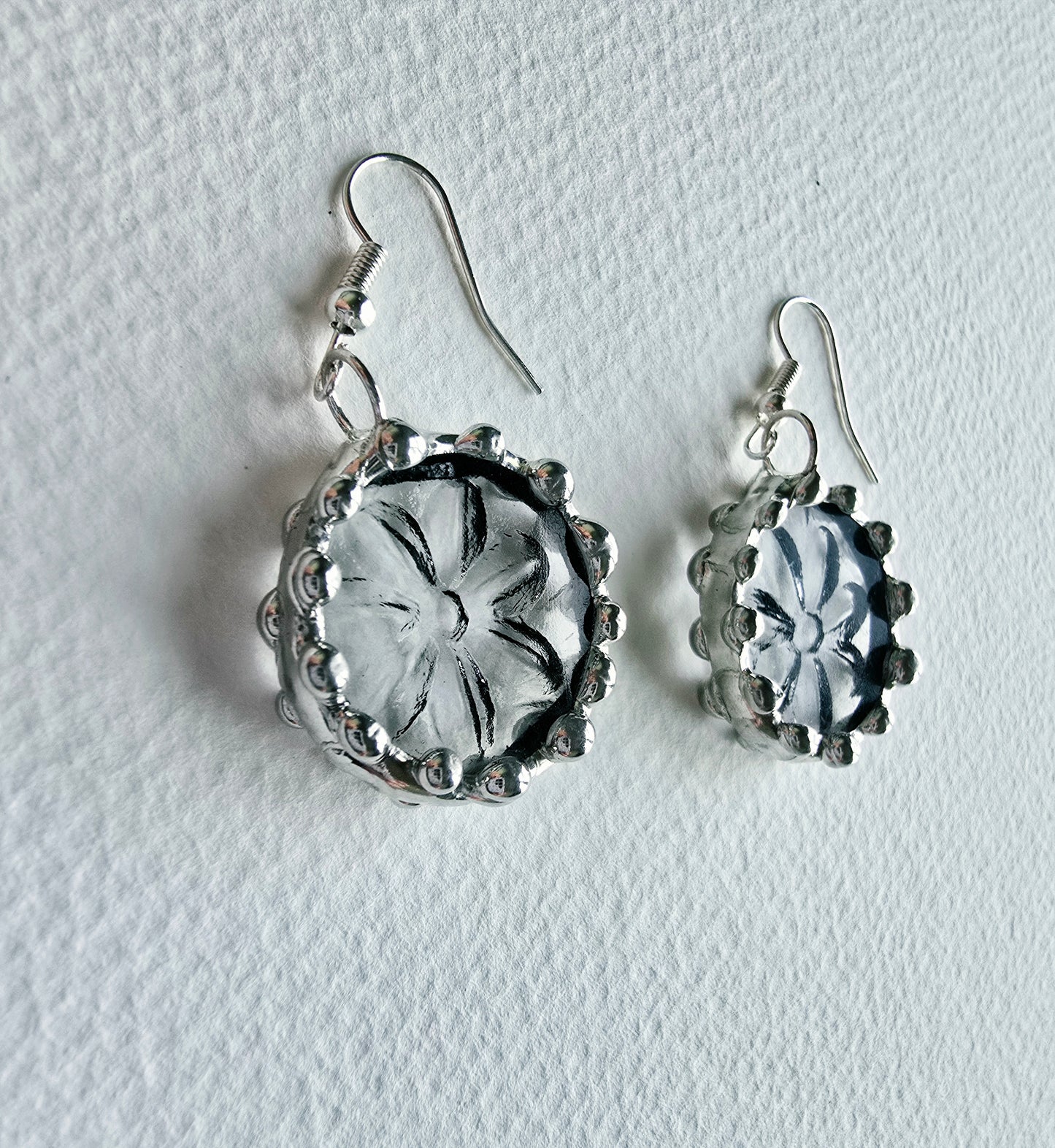 Clear Diasy Indiana Glass Earrings