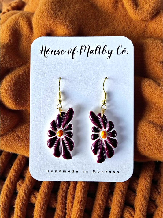 Retro Flowers: 4 color options