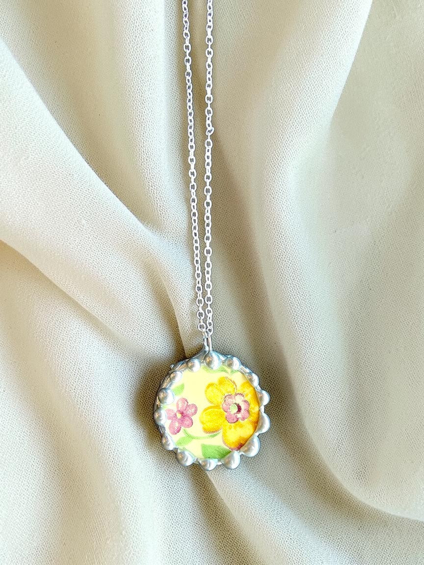 Yellow Daisy Pendant