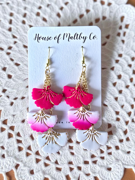 Pink Fanned Flowers: 2 options