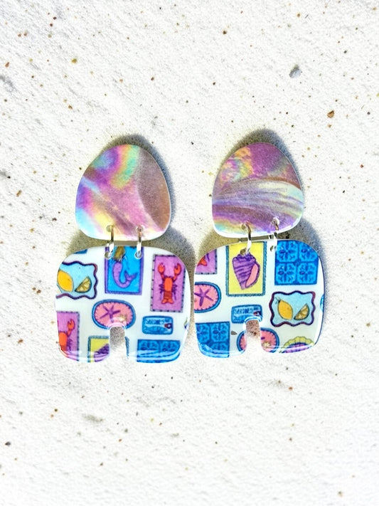 Retro Coastal Earrings