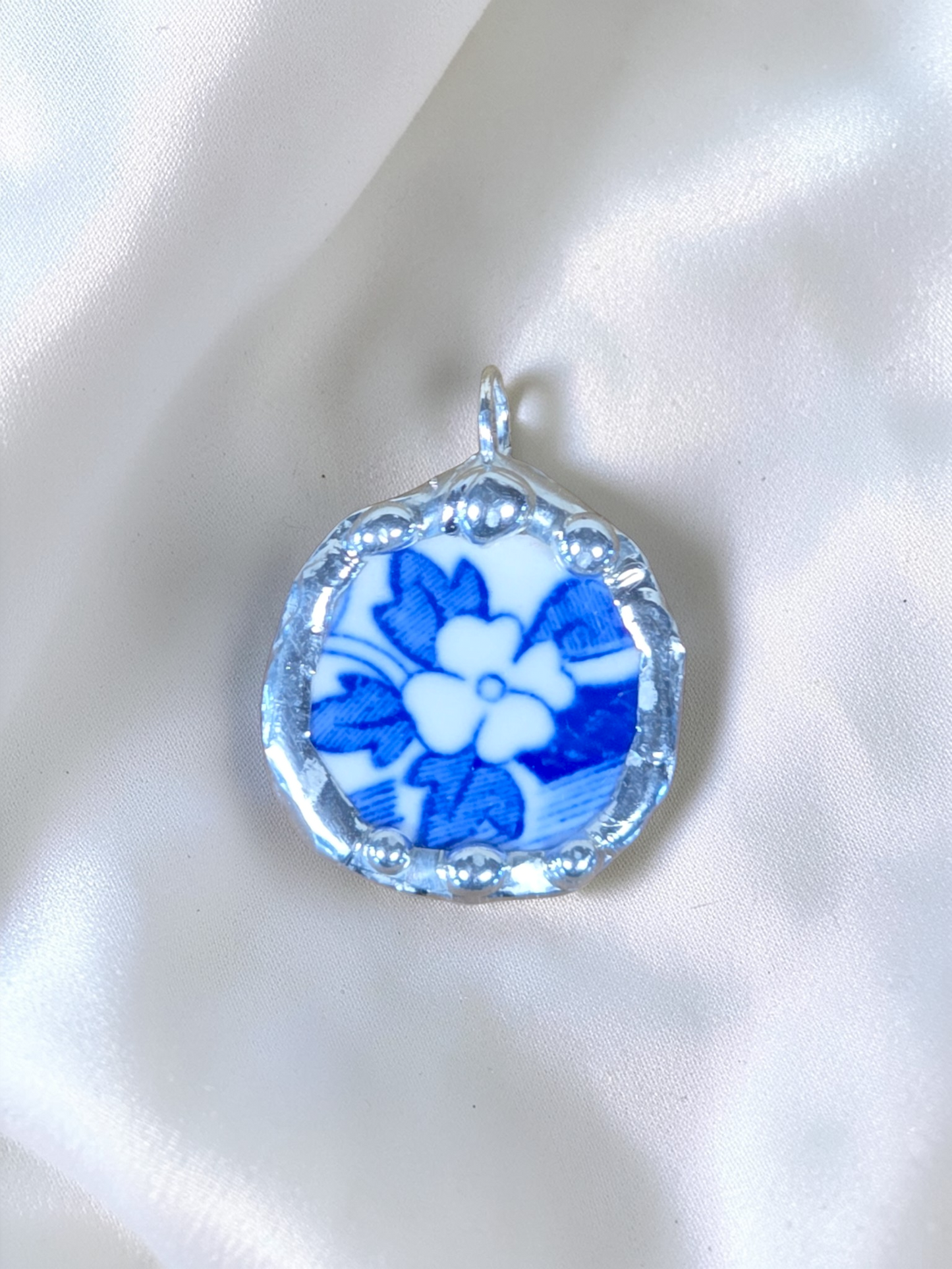 Blue a Flower Pendant
