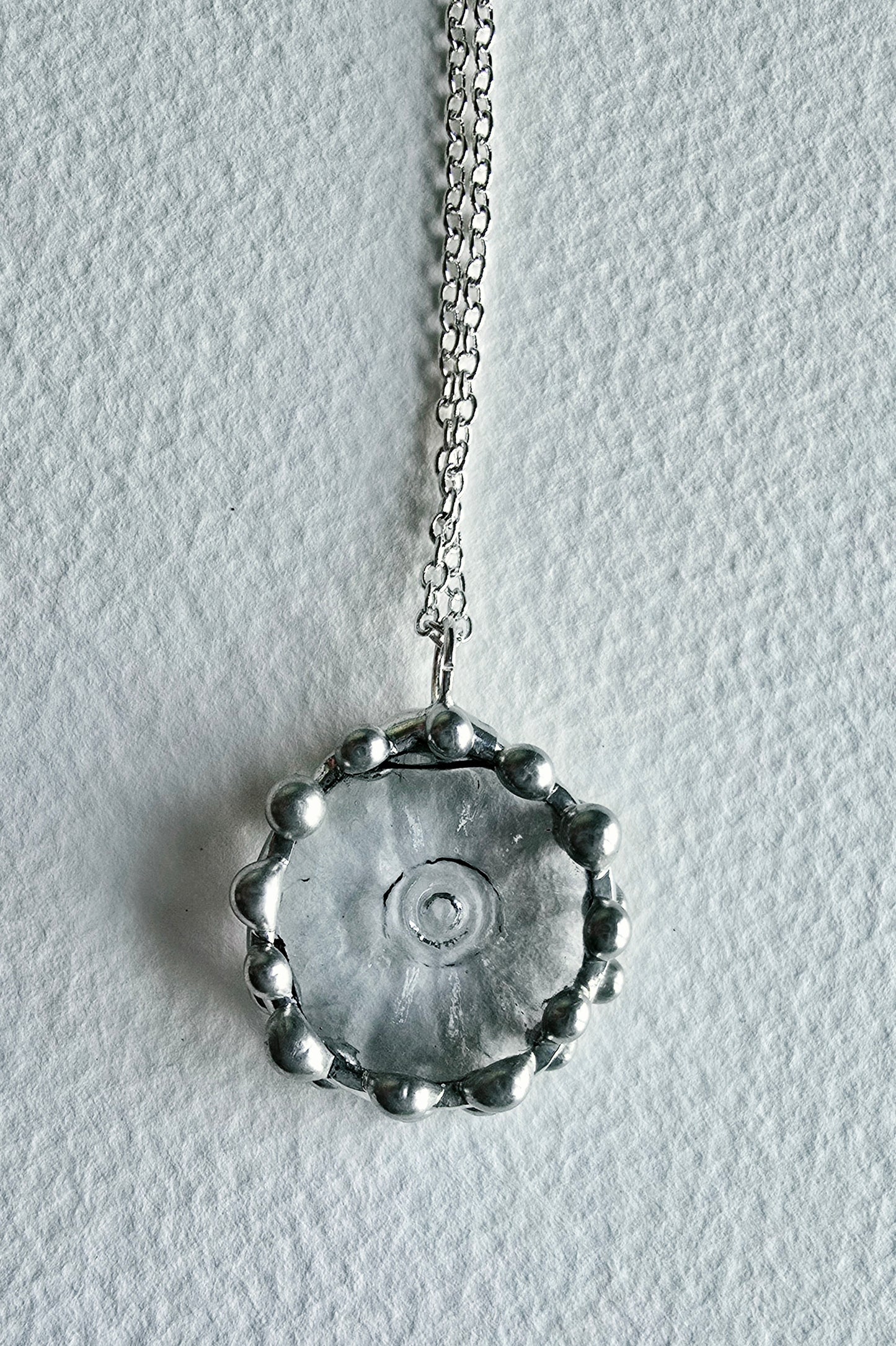 Clear Daisy Indiana Glass Pendant