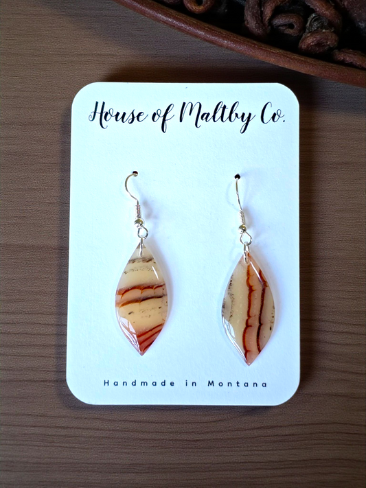 Faux MT Agate Earrings
