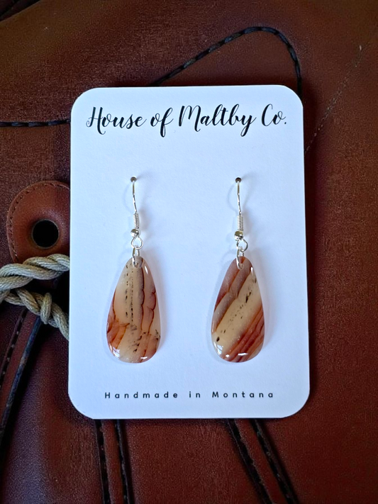 Faux MT Agate Earrings