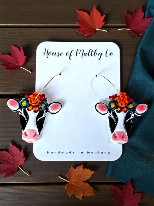 Floral Fall Dairy Cowns