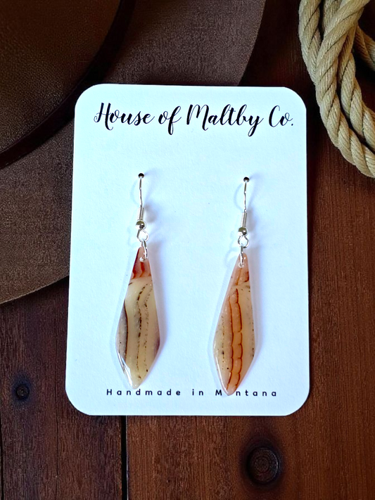 Faux MT Agate Earrings