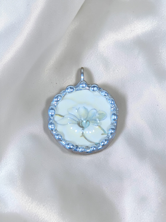 Textured Daisy Pendant