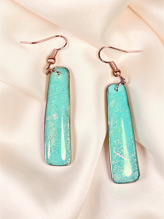 Faux Mint Opal Dangle