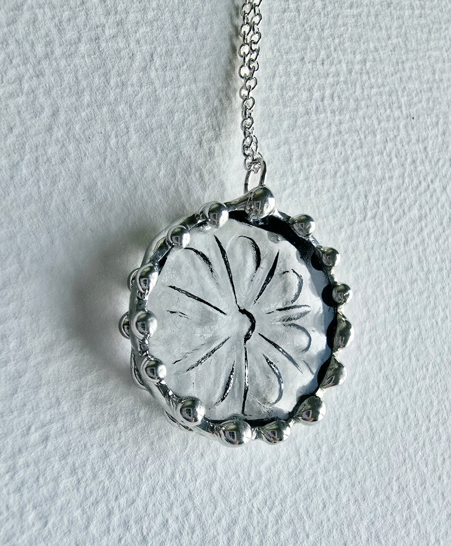 Floral Clear Indiana Glass