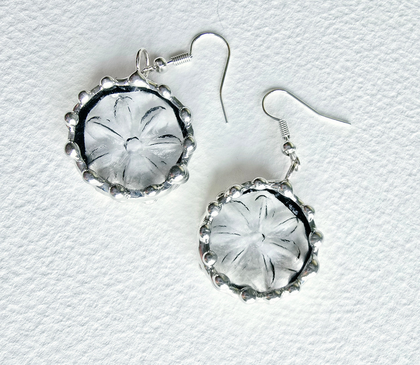 Clear Diasy Indiana Glass Earrings