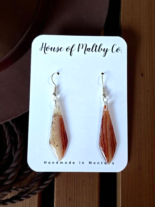 Faux MT Agate Earrings